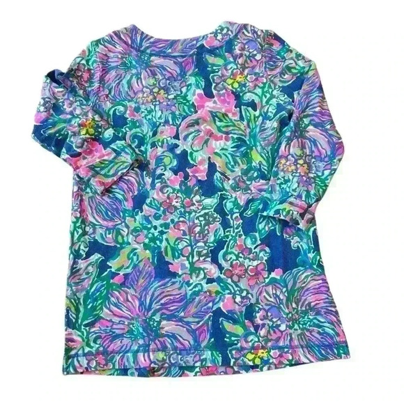 Lilly Pulitzer Justina UPF 50 Tunic Womens Size XS V-Neck Top - Picture 2 of 5